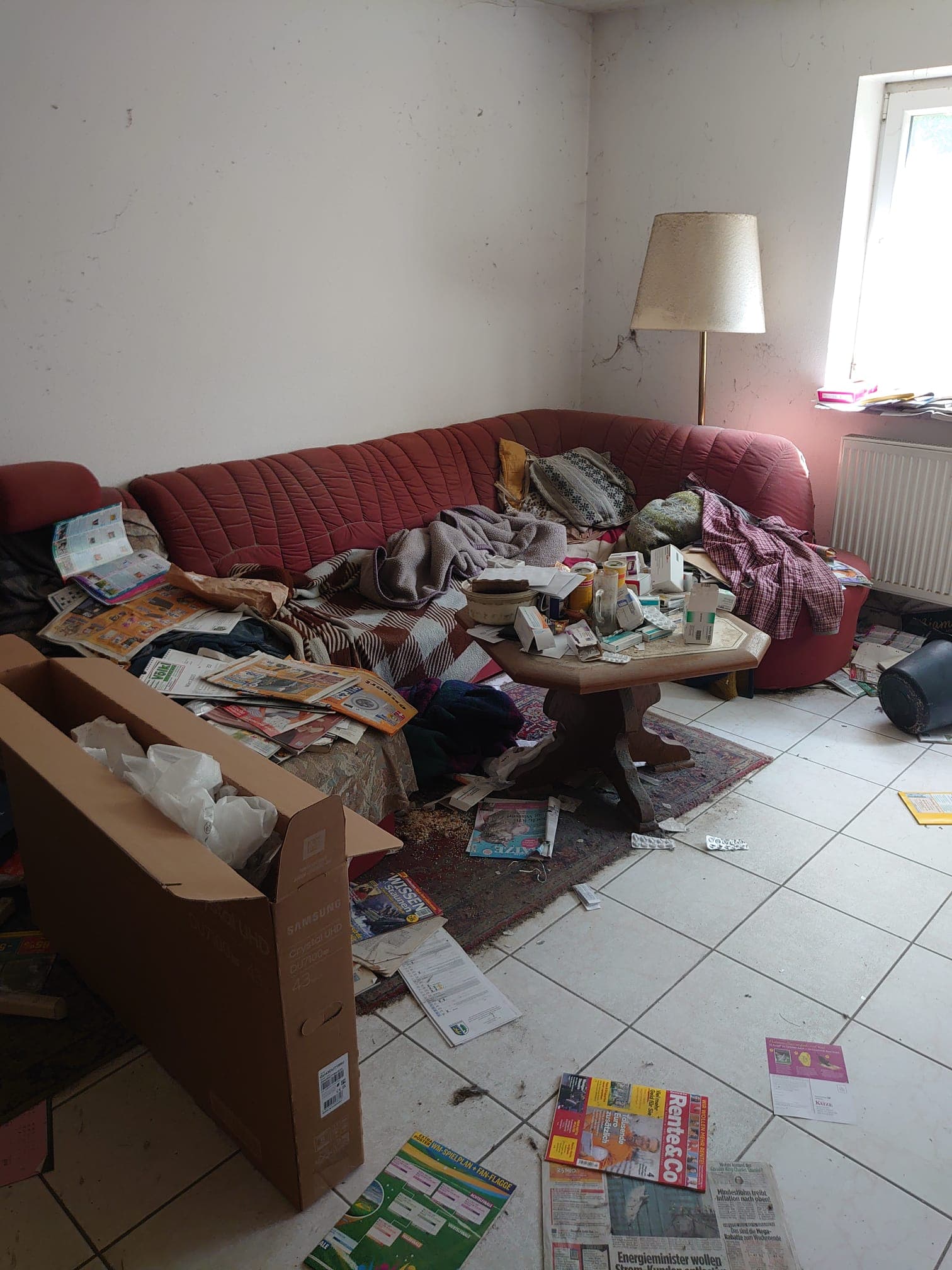 Garagenräumung vorher